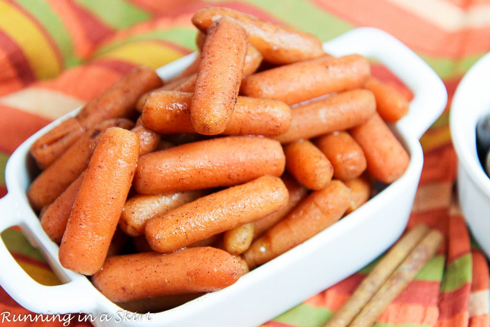 Honey Glazed Crock Pot Carrots recipe close up