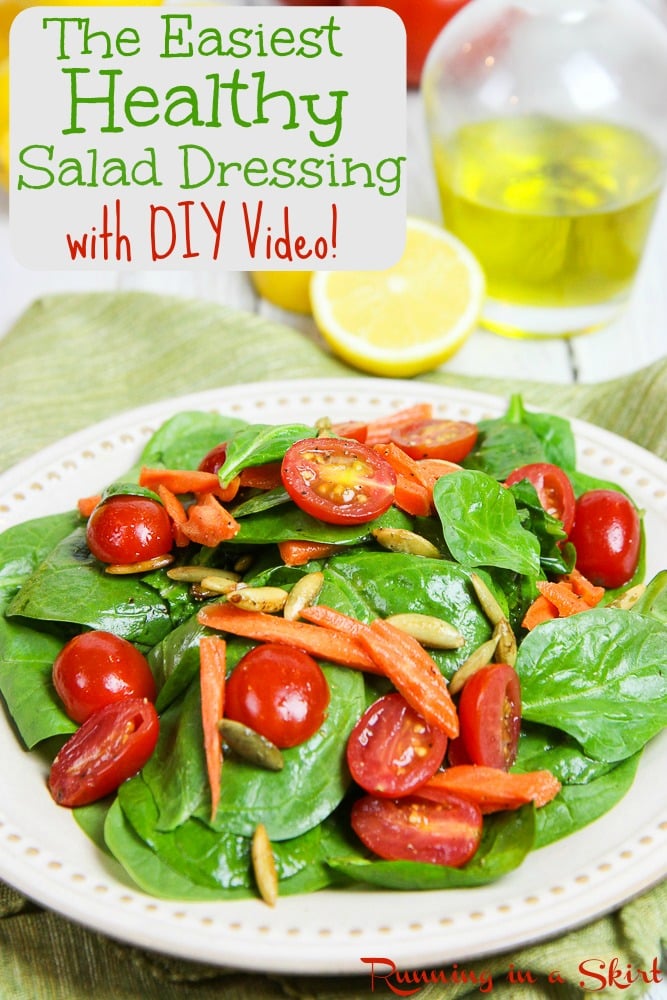 Simple Healthy Salad Dressing and DIY video / Running in a Skirt