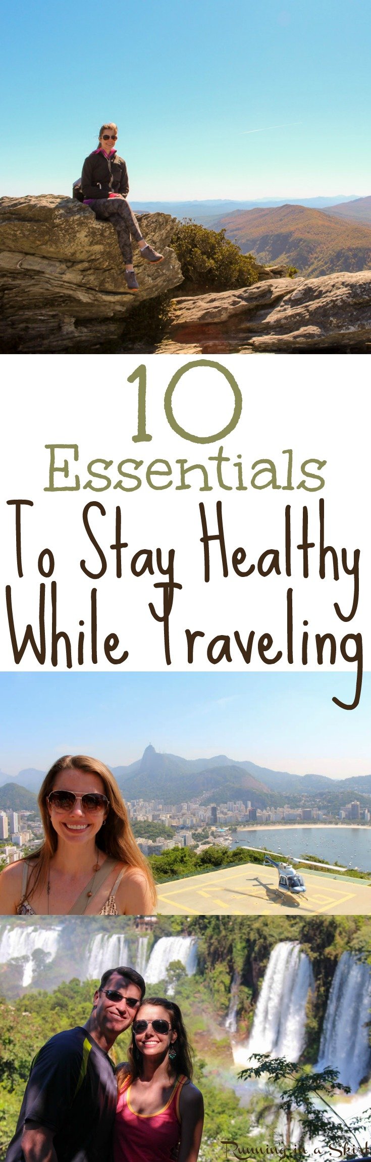 10 Tips for Healthy Travel - Essentials to Stay Healthy While Traveling/ Running in a Skirt