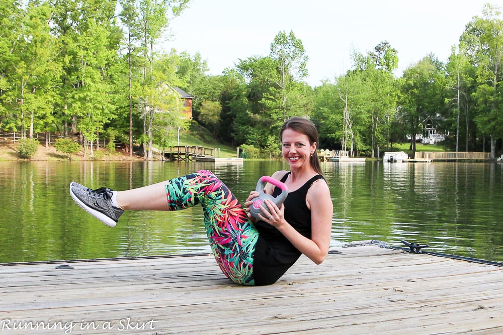 Kettlebell Full Body Workout at home details at Running in a Skirt / Running in a Skirt