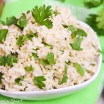 healthy cilantro lime brown rice recipe / Running in a Skirt