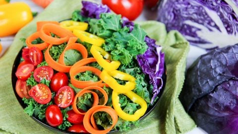 Healthy Vegan Rainbow Salad Recipe / Running in a Skirt