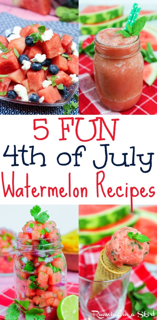 5 Fun 4th July Watermelon Recipes / Running in a Skirt