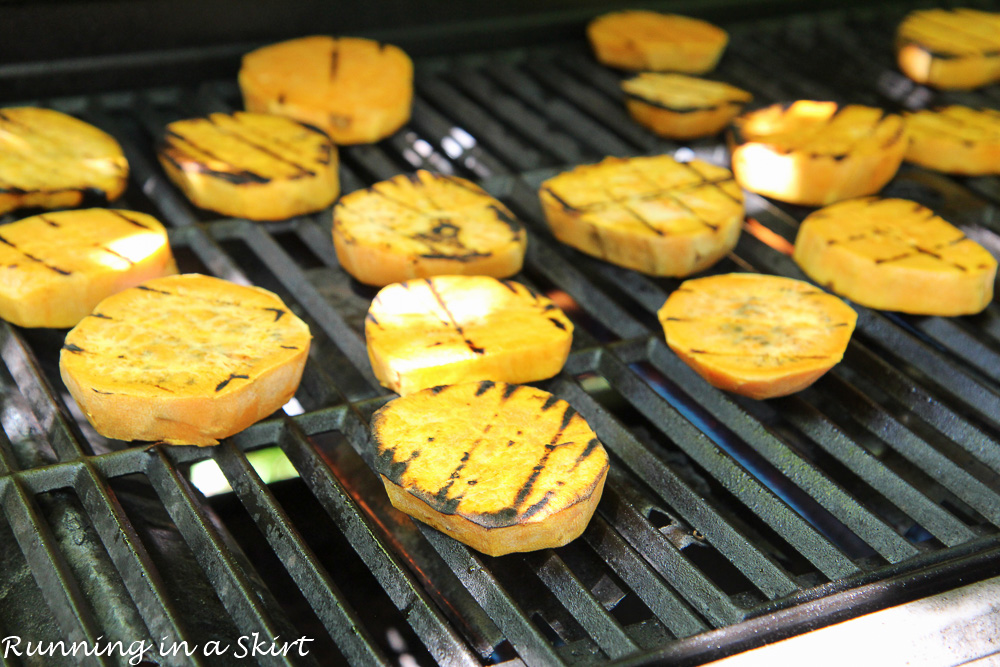 6 Ingredient Grilled Sweet Potato Salad/ Running in a Skirt