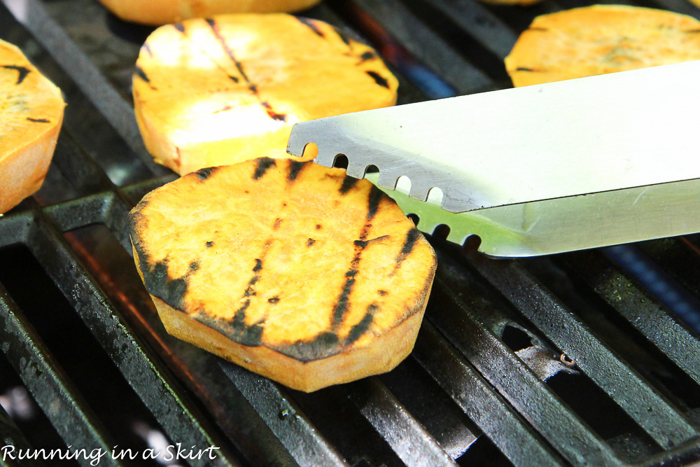 6 Ingredient Grilled Sweet Potato Salad/ Running in a Skirt