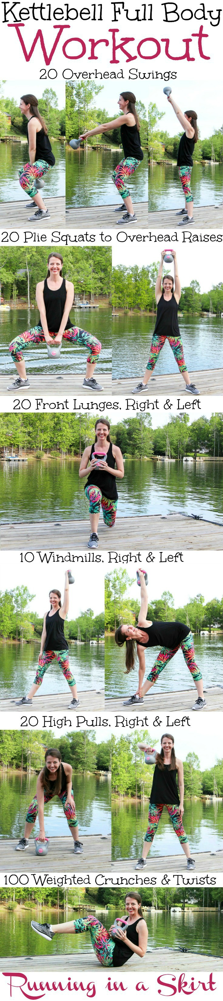 Kettlebell Full Body Workout at home details at Running in a Skirt / Running in a Skirt