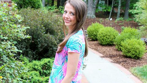 Lilly Pulitzer Shirt / Running in a Skirt