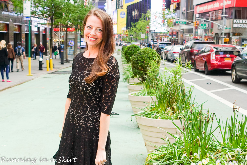 New York Broadway Dress / Running in a Skirt