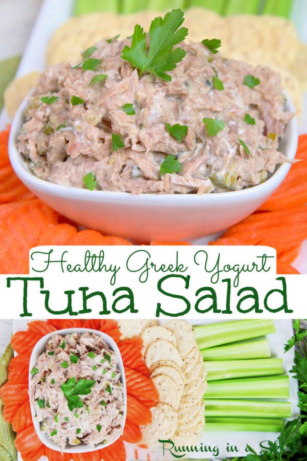 Healthy Tuna Salad with Greek Yogurt Only 3 Ingredients!