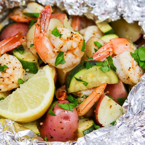 Grilled Shrimp in Foil Recipe - Light & Healthy! « Running in a Skirt