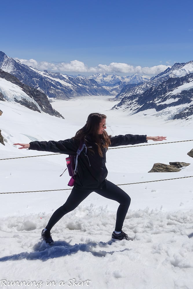 An Epic Day Trip to Jungfraujoch Top of Europe / Running in a Skirt