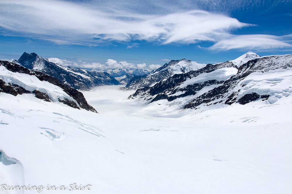 An Epic Day Trip to Jungfraujoch Top of Europe / Running in a Skirt