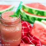 Healthy Watermelon Mint Smoothie Recipe / Running in a Skirt