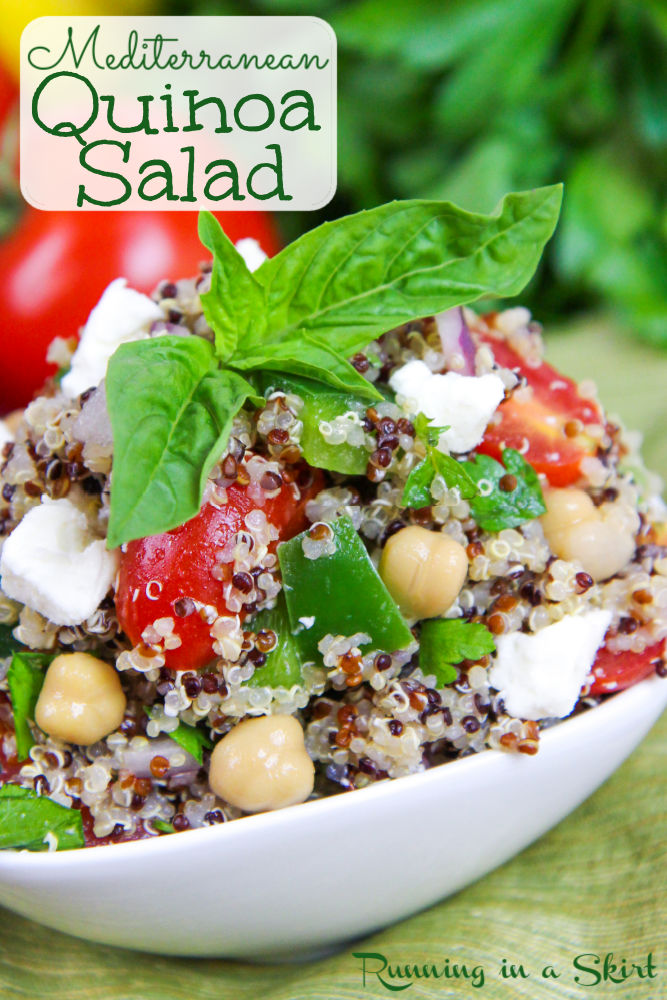 Mediterranean Quinoa Salad Pinterest Pin