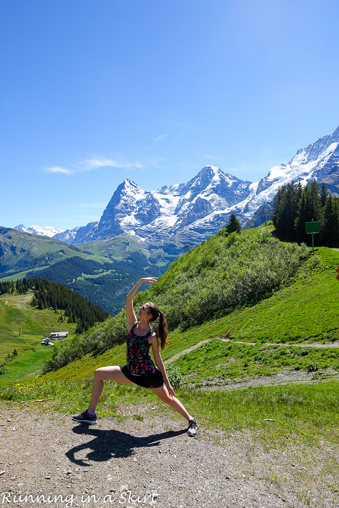 Why Murren is one of the most beautiful places in Switzerland / Running in a Skirt