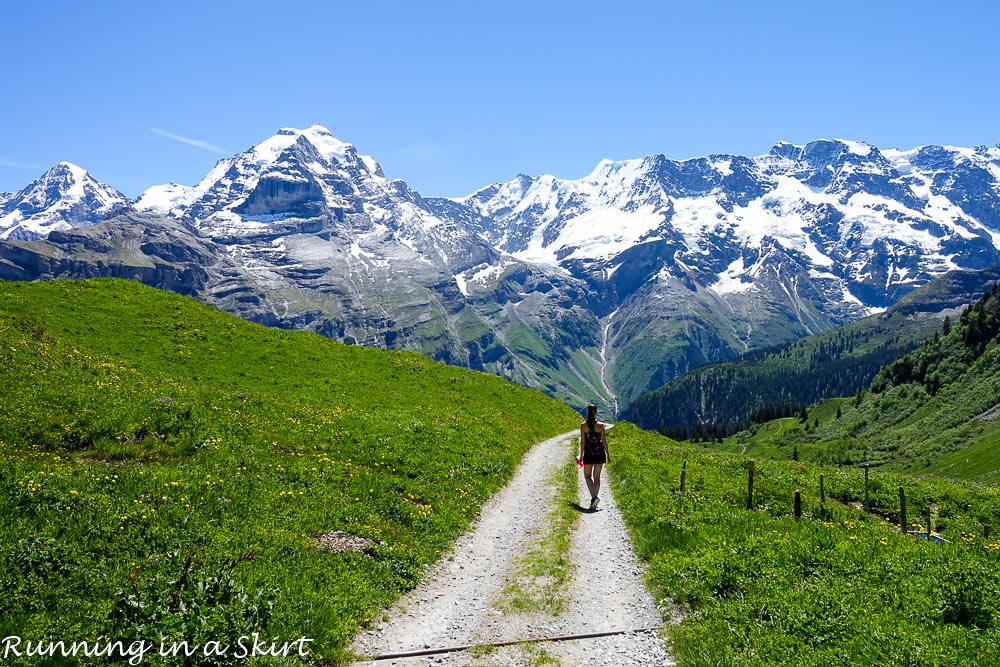 Why Murren is one of the most beautiful places in Switzerland / Running in a Skirt