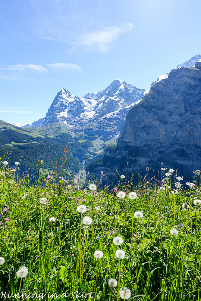 Why Murren is one of the most beautiful places in Switzerland / Running in a Skirt