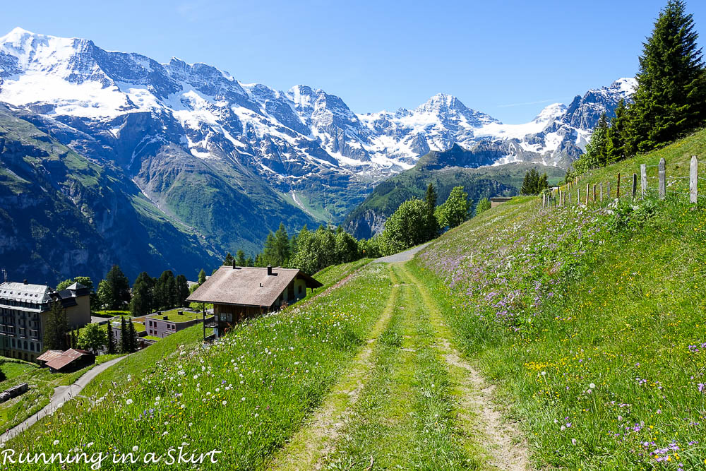 Why Murren is one of the most beautiful places in Switzerland / Running in a Skirt