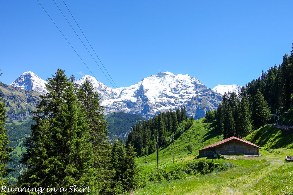 Why Murren is one of the most beautiful places in Switzerland / Running in a Skirt