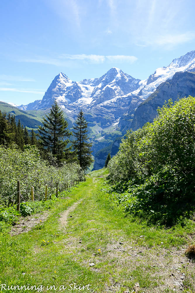 Why Murren is one of the most beautiful places in Switzerland / Running in a Skirt