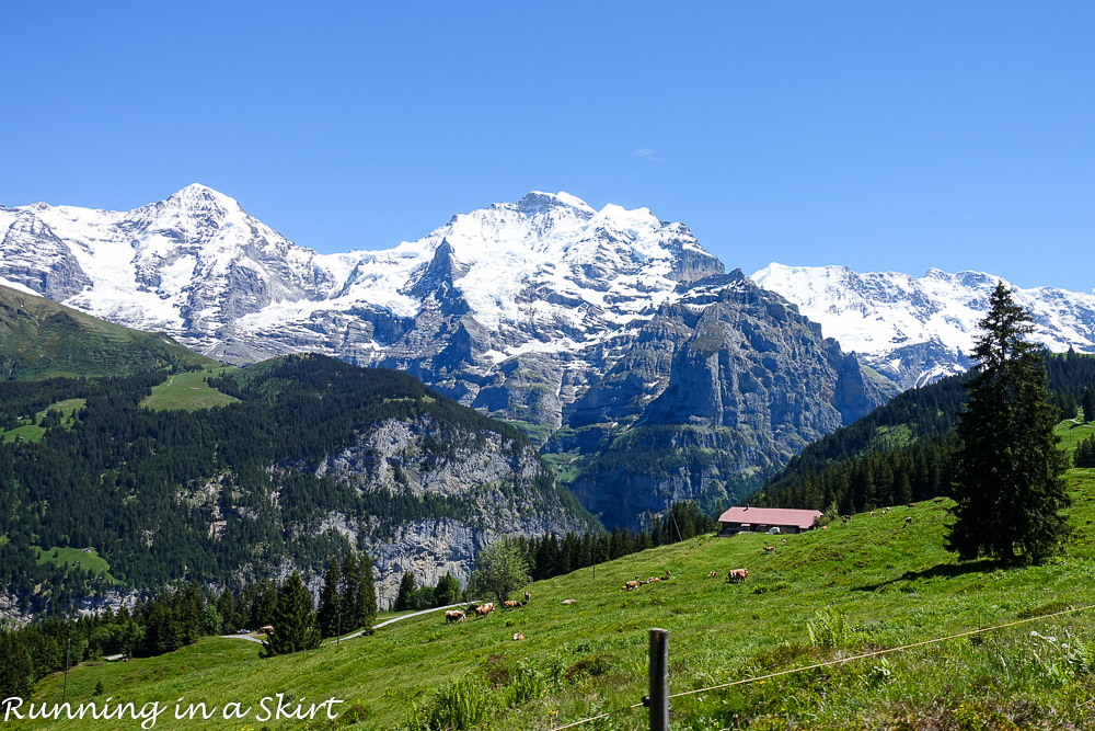 Why Murren is one of the most beautiful places in Switzerland / Running in a Skirt