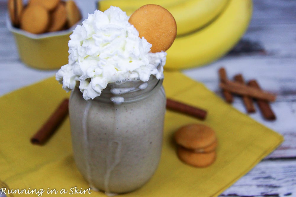 Healthy Banana Pudding Smoothie recipe.