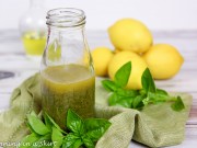 Basil Vinaigrette Salad Dressing recipe / Running in a Skirt