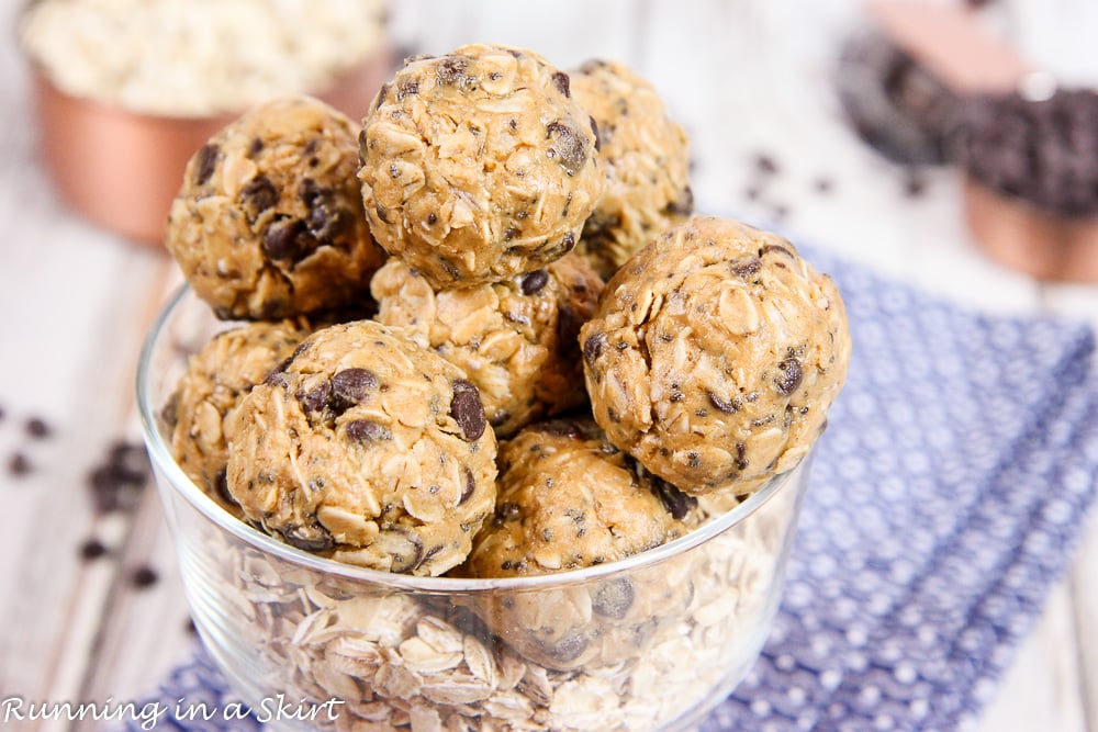 4 Ingredient No Bake Peanut Butter Bites recipe