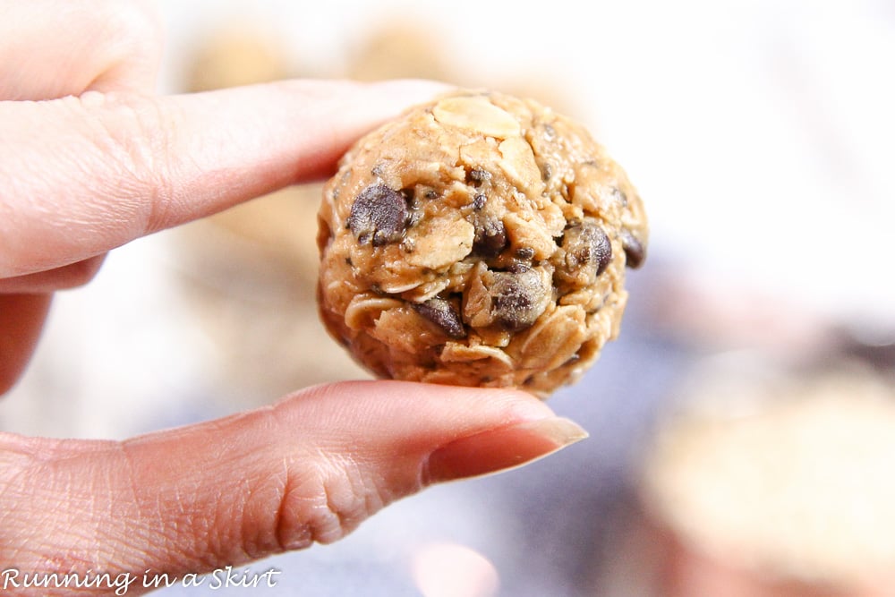 4 Ingredient No Bake Peanut Butter Bites recipe