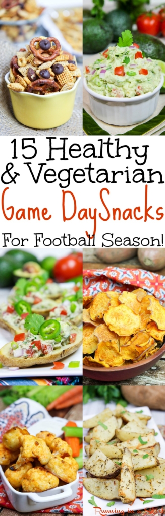 Vegetarian Healthy Game Day Snacks / Running in a Skirt
