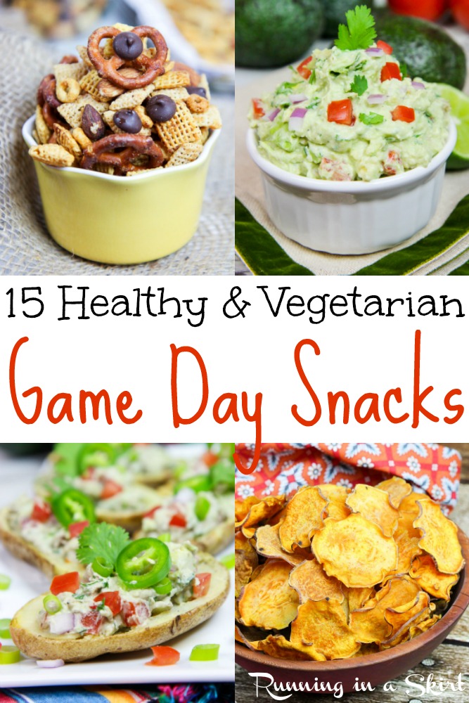 Vegetarian Healthy Game Day Snacks / Running in a Skirt