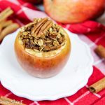 Maple, Pecan and Date Healthy Stuffed Baked Apples/ Running in a Skirt