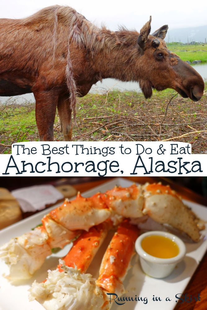 What to Do & Eat in and around Anchorage, Alaska USA- fun things to do in downtown in summer, restaurants and food, breweries and places to visit like a gold mine and Alaska Wildlife Conservation Center. Beautiful pictures and tips of this bucket list adventure trip. / Running in a Skirt via @juliewunder