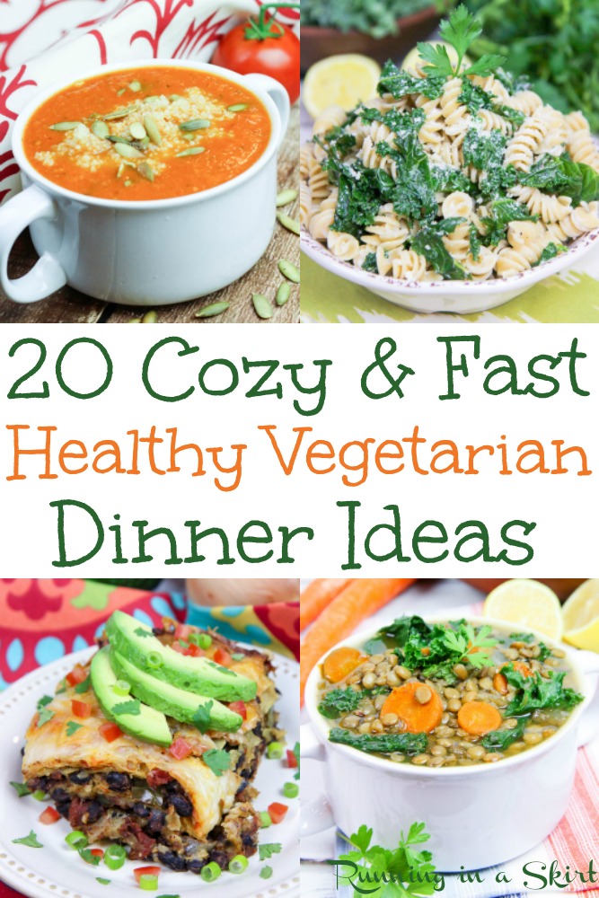 20 Cozy, Fast, Healthy & Hearty Vegetarian Dinner Ideas / Running in a Skirt
