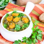 Crock Pot Lentil Sweet Potato Soup recipe / Running in a Skirt