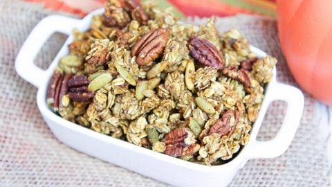 Healthy Crock Pot Pumpkin Granola recipe/ Running in a Skirt