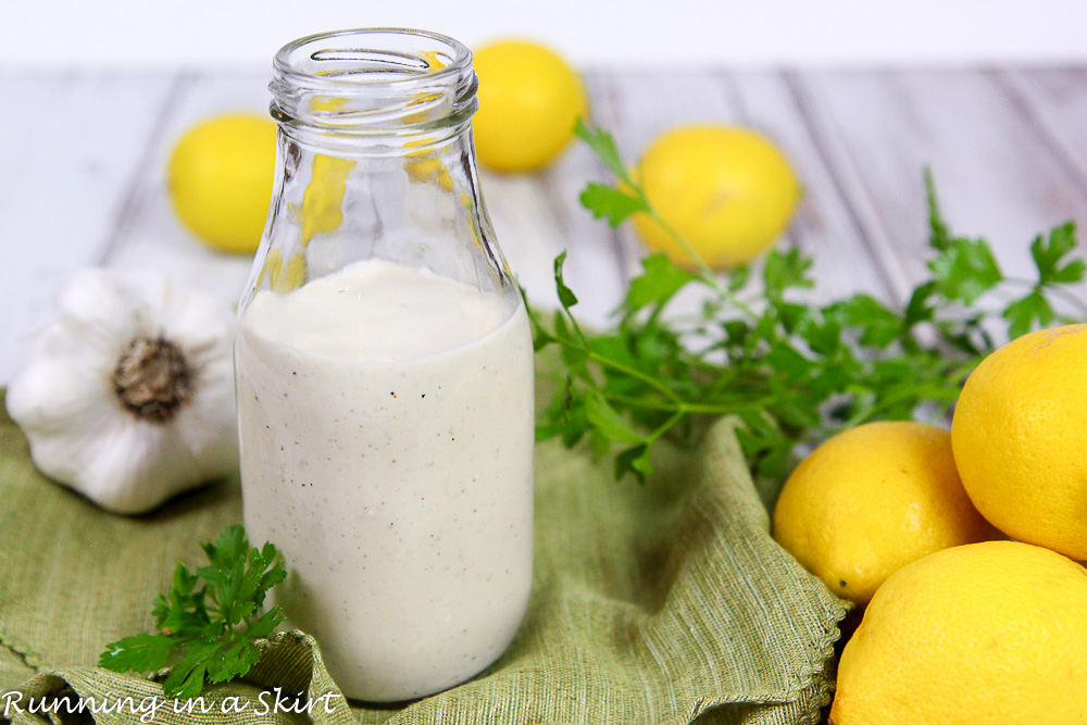 Greek Yogurt Caesar Dressing recipe / Running in a Skirt