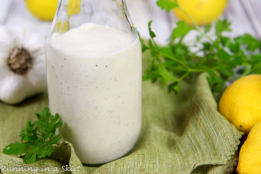 Greek Yogurt Caesar Dressing recipe / Running in a Skirt