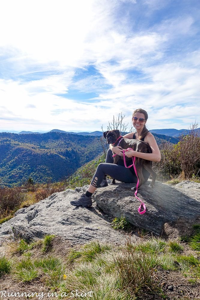 Sam Knob Hike near Asheville NC / Running in a Skirt