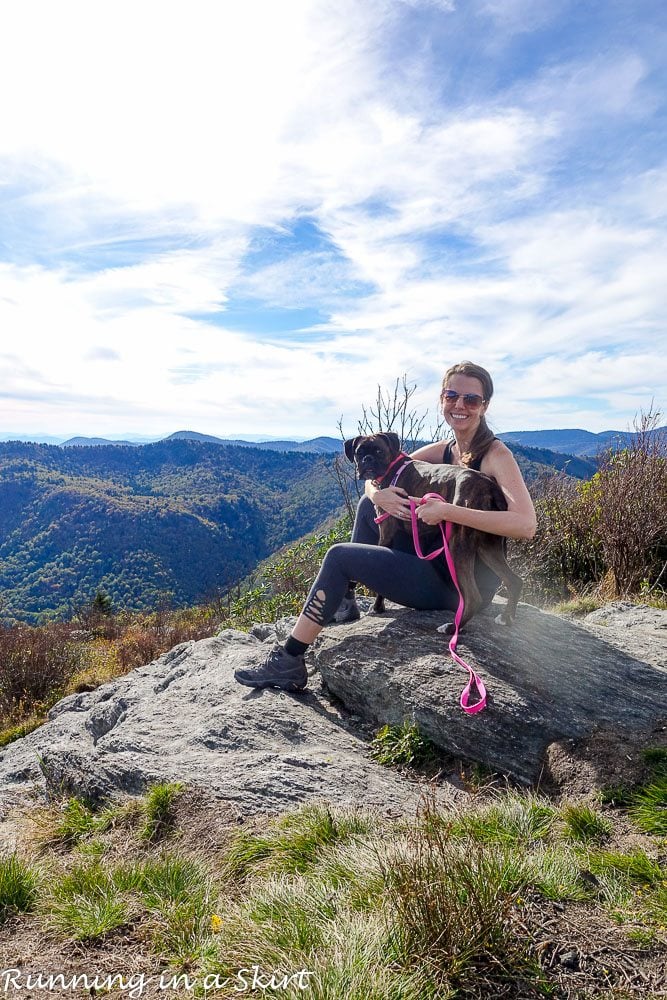 Sam Knob Hike near Asheville NC / Running in a Skirt