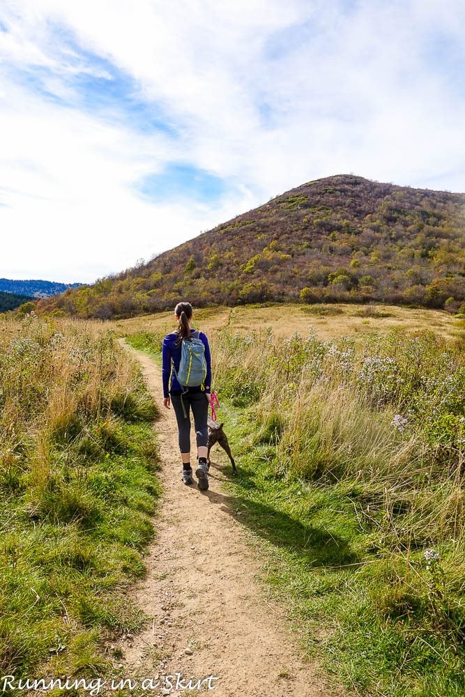 Sam Knob Hike near Asheville NC / Running in a Skirt