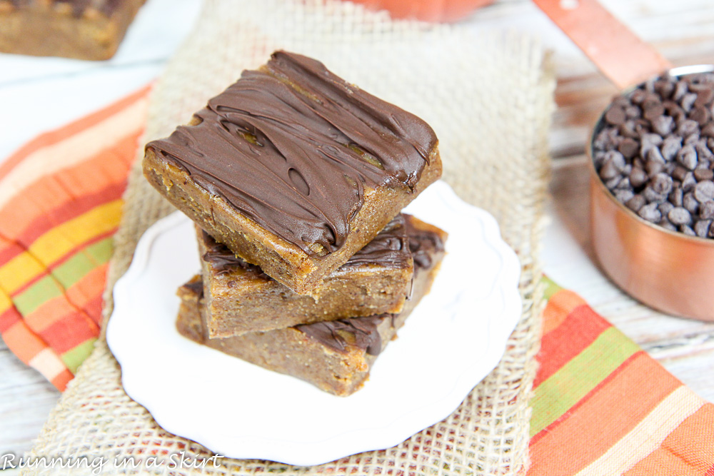 6 ingredient healthy pumpkin fudge recipe/ Running in a Skirt