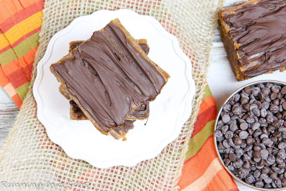 6 ingredient healthy pumpkin fudge recipe/ Running in a Skirt