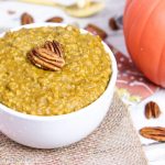 Crock Pot Pumpkin Pie Steel Cut Oatmeal recipe / Running in a Skirt