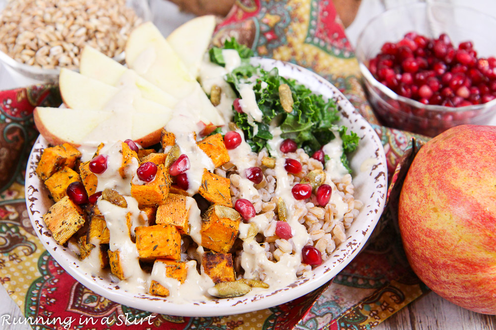 Fall Harvest Bowl recipe / Running in a Skirt