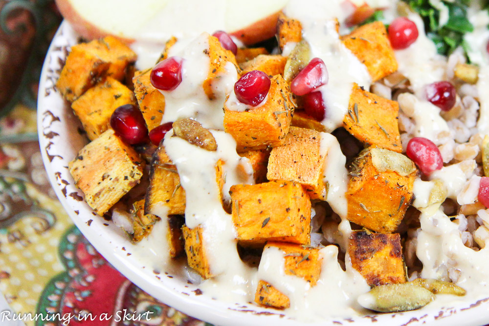 Fall Harvest Bowl recipe / Running in a Skirt