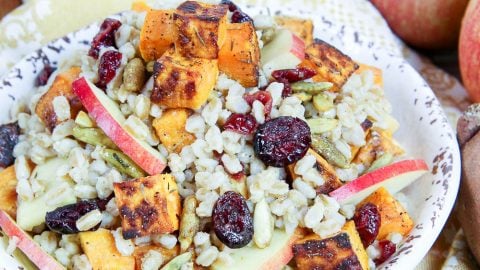 Harvest Farro Salad recipe / Running in a Skirt