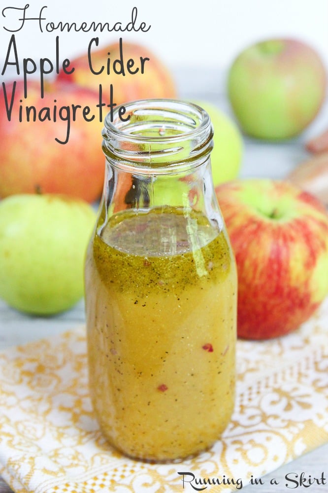 Homemade Apple Cider Vinaigrette recipe / Running in a Skirt