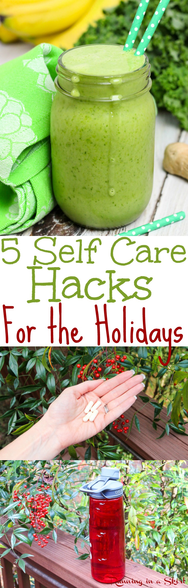 5 Self Care Hacks for This Holiday Season!  The best way and habits to have a healthy holiday this year including food, motivation and simple health tips. . #BeingHumanTakesGuts @renewlife AD via @juliewunder