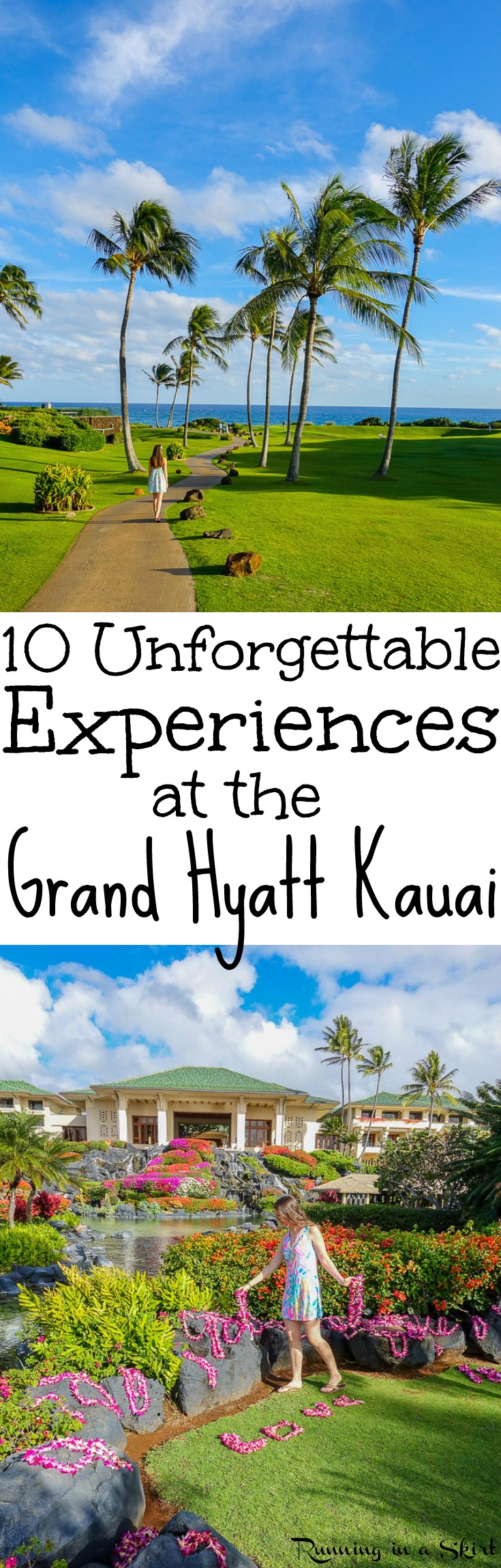 10 Unforgettable Experiences at the Grand Hyatt Kauai Resort and Spas - Hawaii - includes travel pictures of the rooms, pools, beaches, breakfasts, activities, gardens and sunrise. Also dinner at Tidepools, one of the best restaurants on Kauai. This is a favorite Kauai Resort for Honeymoons and luxury hotels in paradise! / Running in a Skirt via @juliewunder